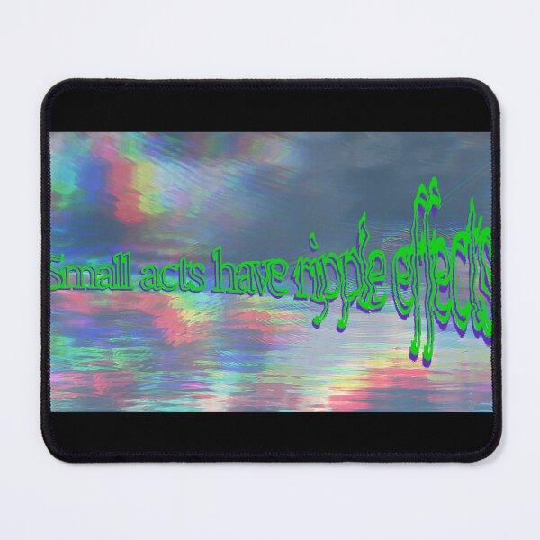 Item preview, "Small Acts, Ripple Effects" – Rainbow Water Ripple Design designed and sold by aadventures.