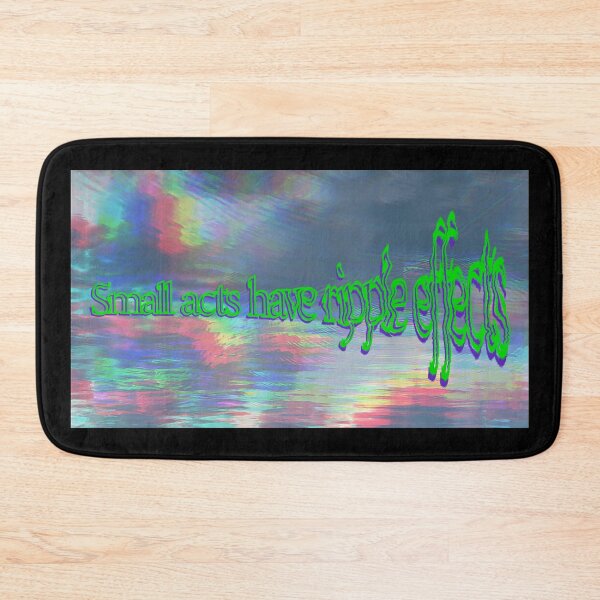 Item preview, "Small Acts, Ripple Effects" – Rainbow Water Ripple Design designed and sold by aadventures.
