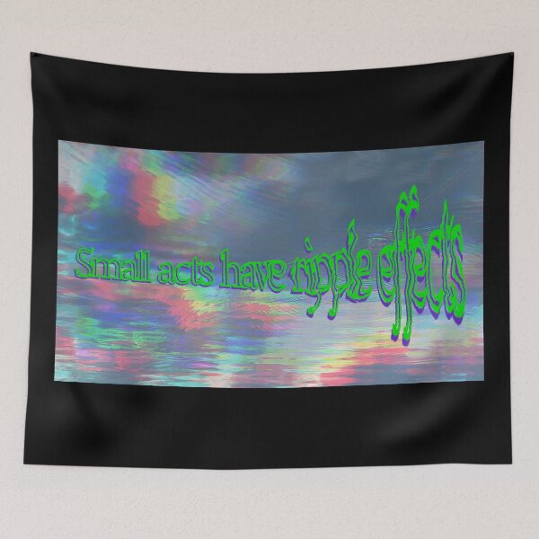Item preview, "Small Acts, Ripple Effects" – Rainbow Water Ripple Design designed and sold by aadventures.