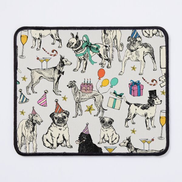 Item preview, whimsical dogs birthday party celebration  designed and sold by Gossip Rag.
