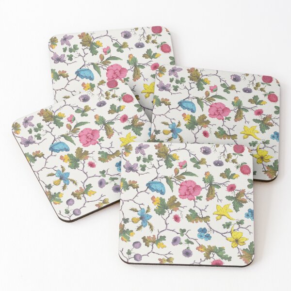 Item preview, Floral Pattern for Printed Textile (1810s) by Louis-Albert DuBois designed and sold by Antiquated Art.