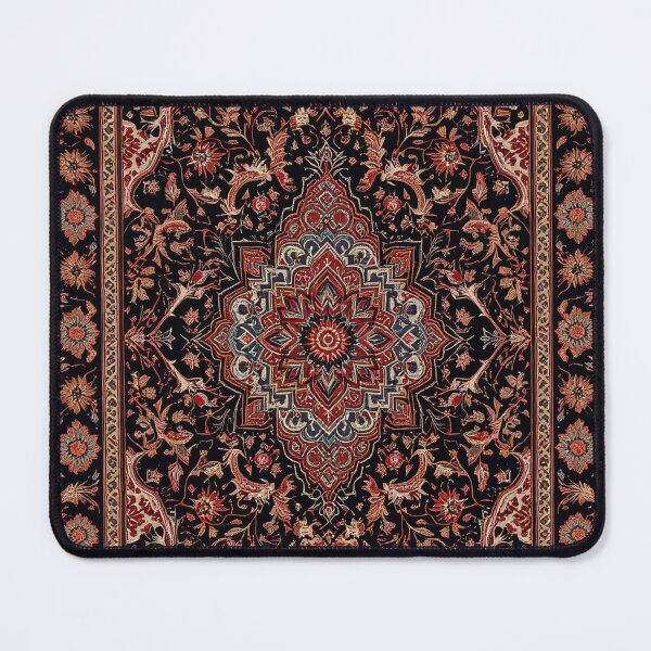 Item preview, Black and Red Persian Style Whimsical Vintage Pattern Art  designed and sold by Witty Shirts.