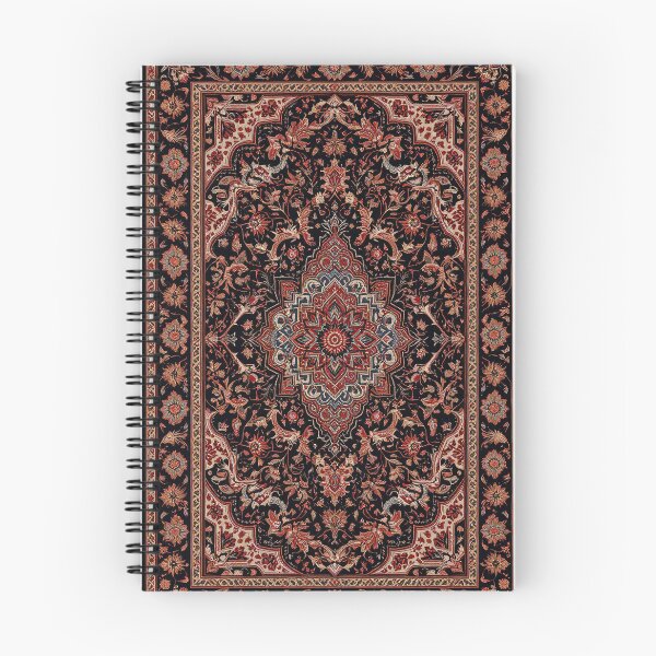 Item preview, Black and Red Persian Style Whimsical Vintage Pattern Art  designed and sold by Witty Shirts.