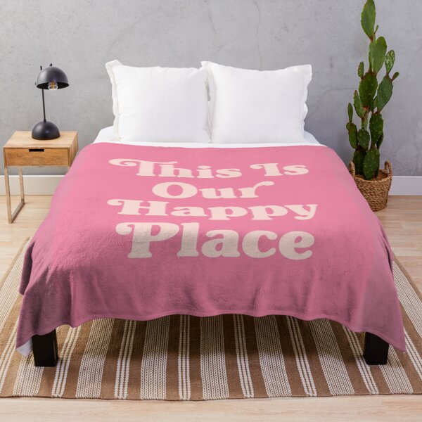 Item preview, This Is Our Happy Place Quote (Pink Tone) designed and sold by Paigaam.