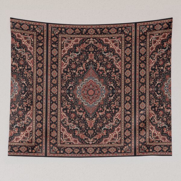 Item preview, Black and Red Persian Style Whimsical Vintage Pattern Art  designed and sold by Witty Shirts.