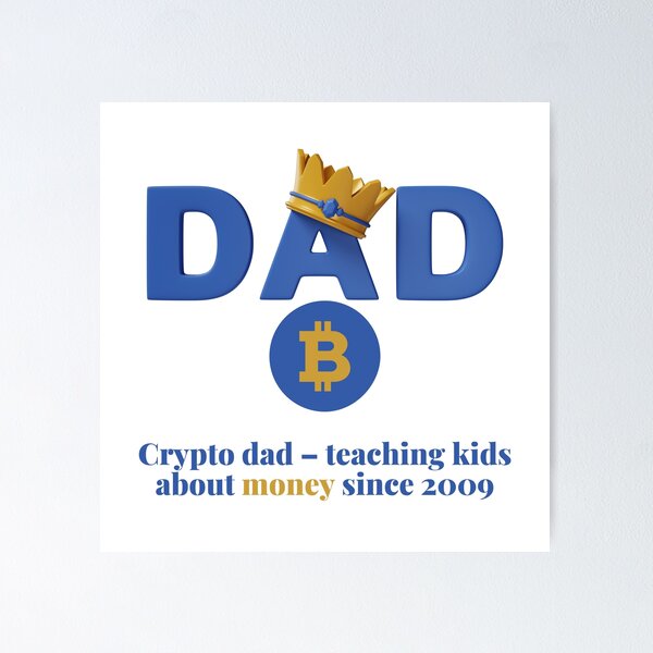 Artikel-Vorschau von Bitcoin Dad – Krypto-Lehrer seit 2009, designt und verkauft von PrintyChill.