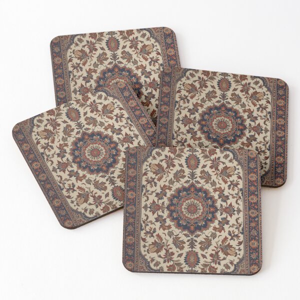 Item preview, Brown Persian Style Whimsical Vintage Pattern Art  designed and sold by Witty Shirts.