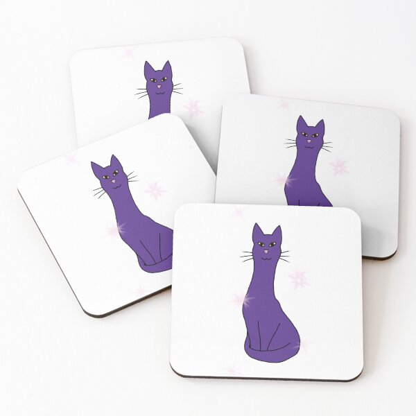 Item preview, Purple long cat with pink sparkles designed and sold by Crowsdance.