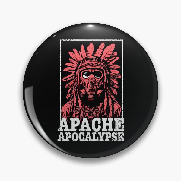 Item preview, Apache Apocalypse - Wild West Indian Chief with Gasmask designed and sold by AnAzArt.