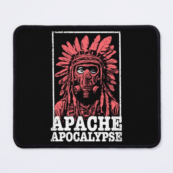 Item preview, Apache Apocalypse - Wild West Indian Chief with Gasmask designed and sold by AnAzArt.