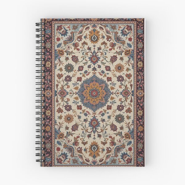 Item preview, White and Brown Persian Style Whimsical Vintage Pattern Art  designed and sold by Witty Shirts.