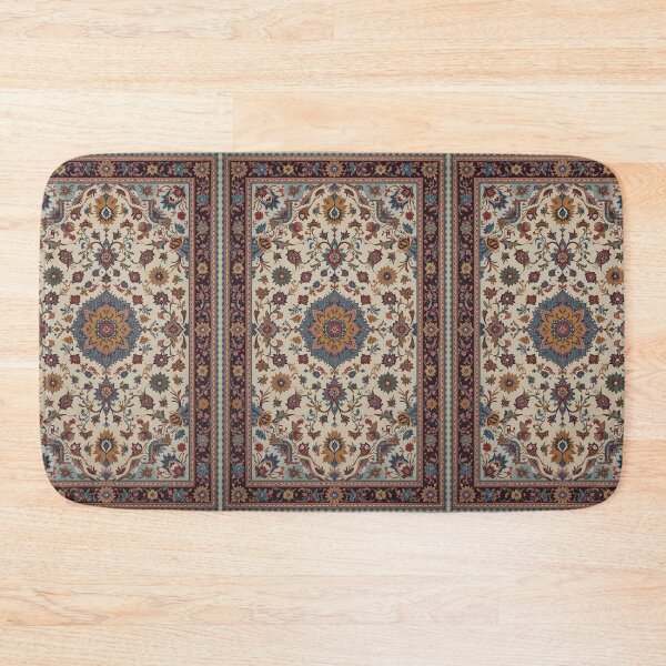 Item preview, White and Brown Persian Style Whimsical Vintage Pattern Art  designed and sold by Witty Shirts.
