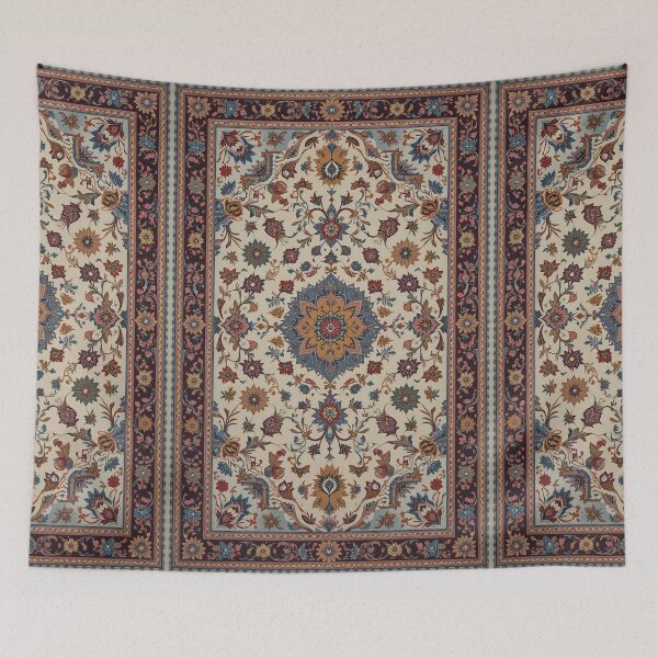 Item preview, White and Brown Persian Style Whimsical Vintage Pattern Art  designed and sold by Witty Shirts.