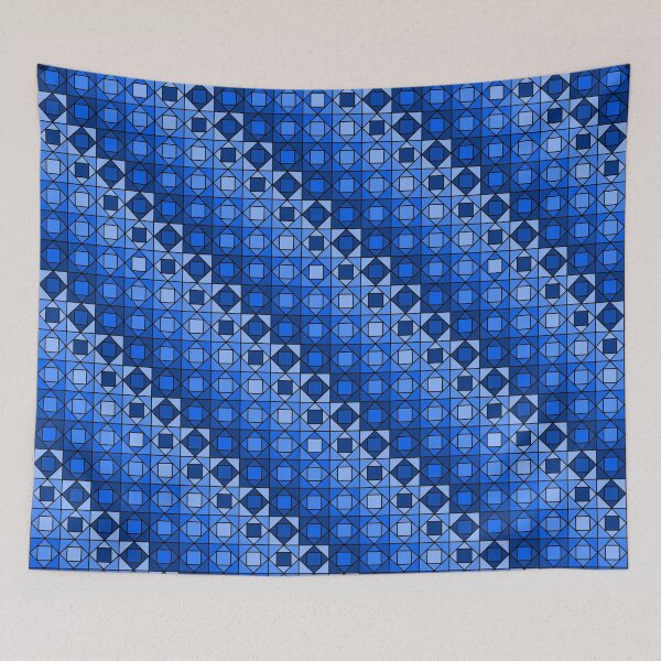 Item preview, Blue Squares within Squares designed and sold by Lindsey Popejoy.
