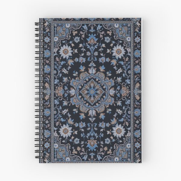 Item preview, Black and Blue Persian Style Whimsical Vintage Pattern Art  designed and sold by Witty Shirts.