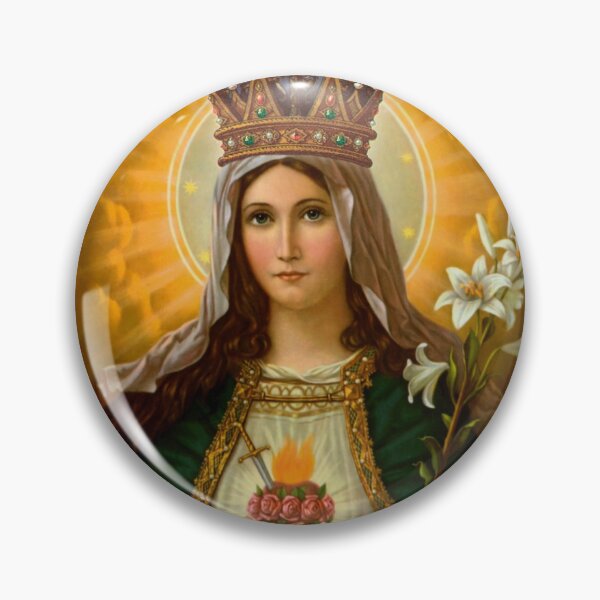 Item preview, Sacred Heart of Mary Virgin Mary Art Mother of God Our Lady Picture Holy Mother of Jesus designed and sold by tanabe.