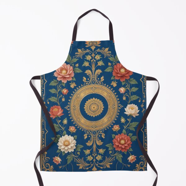 Item preview, Blue and Rose Persian Style Whimsical Vintage Pattern Art designed and sold by Witty Shirts.