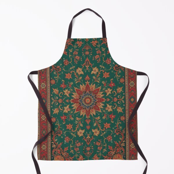 Item preview, Red and Green Persian Style Whimsical Vintage Pattern Art designed and sold by Witty Shirts.