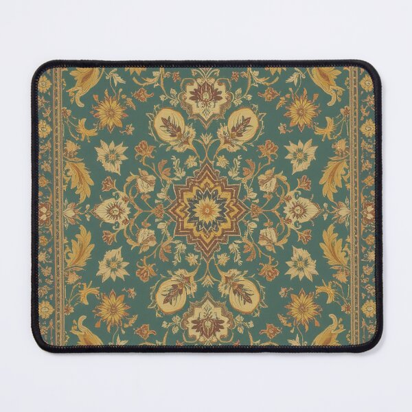 Item preview, Yellow and Green Persian Style Whimsical Vintage Pattern Art  designed and sold by Witty Shirts.