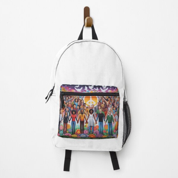 Item preview, ? Unity in Diversity - Colorful Peace Mural ? designed and sold by FusionFabrics04.