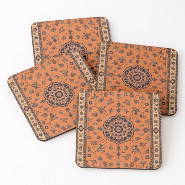 Item preview, Yellow and Brown Persian Style Whimsical Vintage Pattern Art  designed and sold by Witty Shirts.