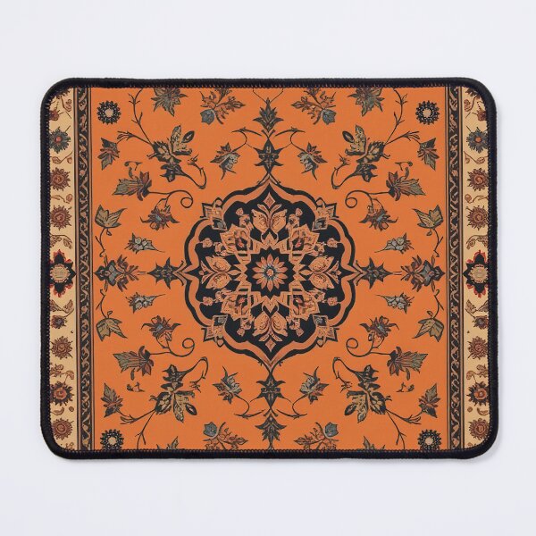 Item preview, Yellow and Brown Persian Style Whimsical Vintage Pattern Art  designed and sold by Witty Shirts.