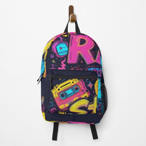 Vista previa del artículo con la obra «Camiseta retro funk con ambiente neón de los años 80 y 90», diseñado y vendido por NoRulesStudio.