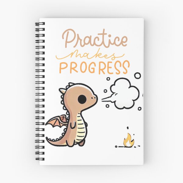 Item preview, Practice Makes Progress - Motivated Baby Dragon designed and sold by zion_prod.