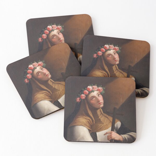 Item preview, Saint Rose of Lima Painting Christian Catholic Religious Art designed and sold by tanabe.