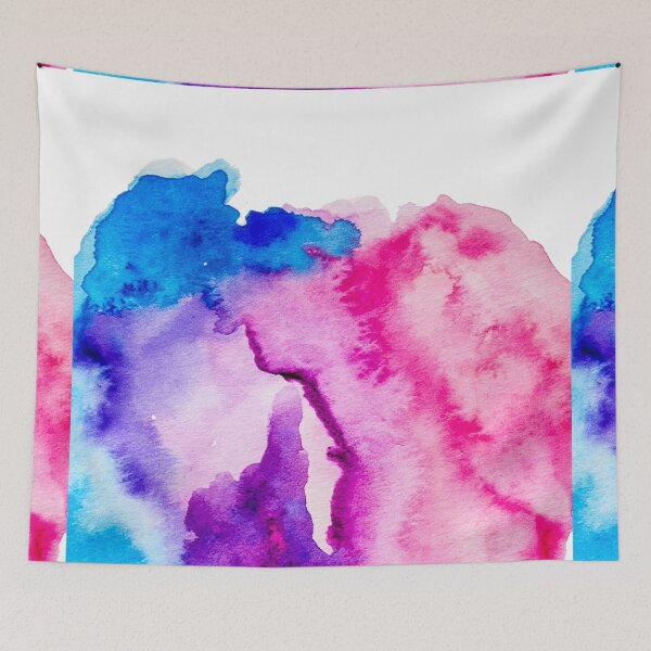 Item preview, Modern pink blue abstract watercolor wash paint by Girly Trend designed and sold by GirlyTrend.