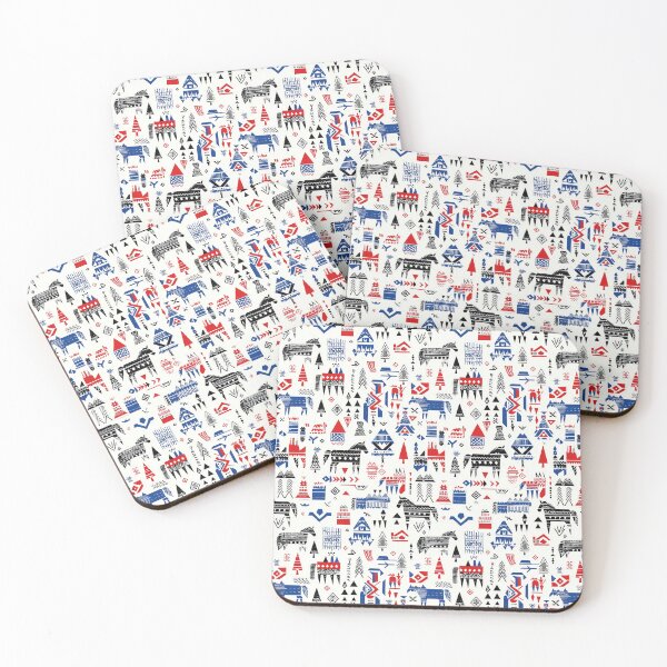 Item preview, Nomadic horse patterns with tribal symbolism designed and sold by Piotrek0001.