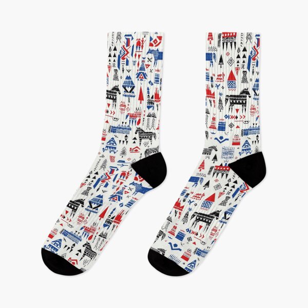 Item preview, Nomadic horse patterns with tribal symbolism designed and sold by Piotrek0001.