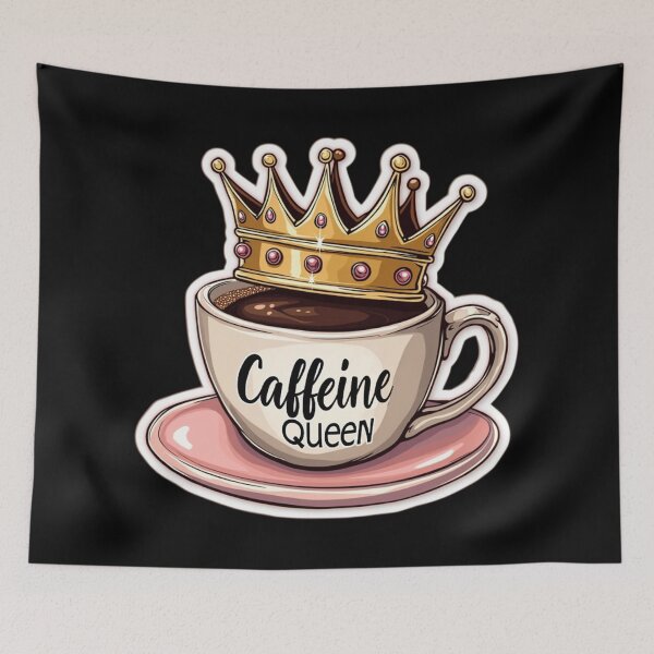 Item preview, Caffeine Queen - Crowned By Coffee designed and sold by Blok45.
