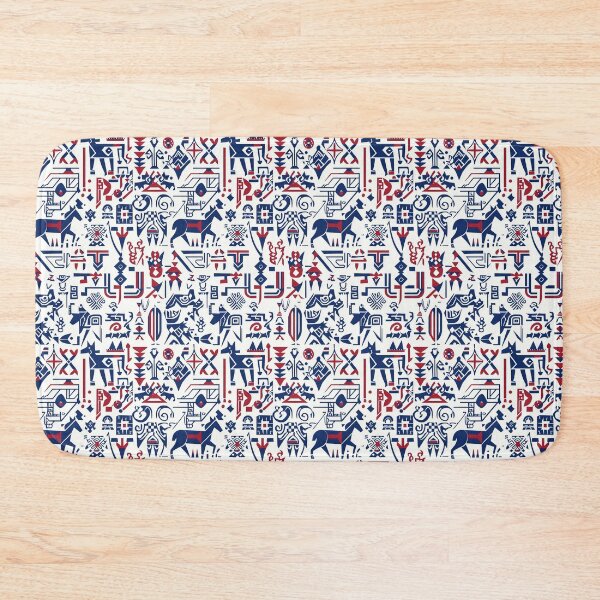 Item preview, Folk art composition with horse silhouettes designed and sold by Piotrek0001.