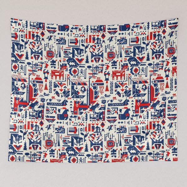 Aperçu de l'œuvre Symboles abstraits des steppes et motifs culturels créée et vendue par Piotrek0001.