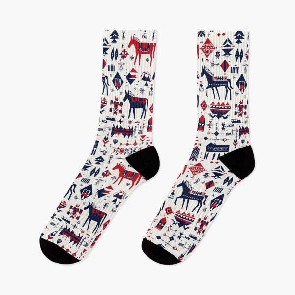 Item preview, Geometric horse designs in folk aesthetics designed and sold by Piotrek0001.