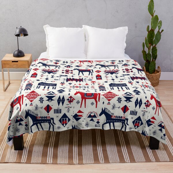Item preview, Geometric horse designs in folk aesthetics designed and sold by Piotrek0001.