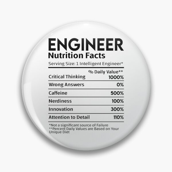 Item preview, Engineer Nutrition Facts designed and sold by nookmerch97.