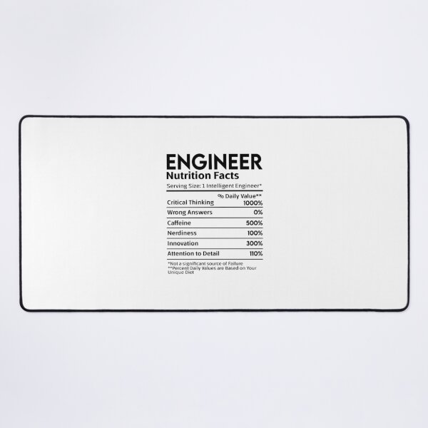 Artikelvorschau, Nährwertangaben für Ingenieure entworfen und verkauft von NookMerch97 .