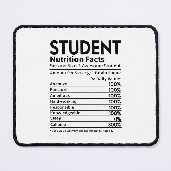 Item preview, Student Nutrition Facts designed and sold by nookmerch97.