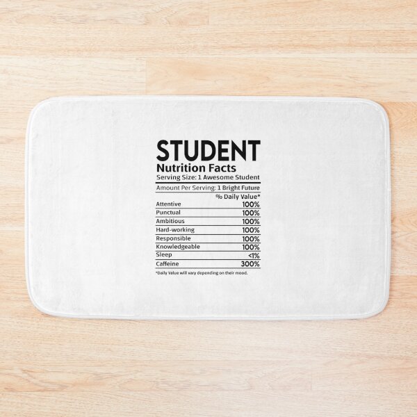 Item preview, Student Nutrition Facts designed and sold by NookMerch97 .