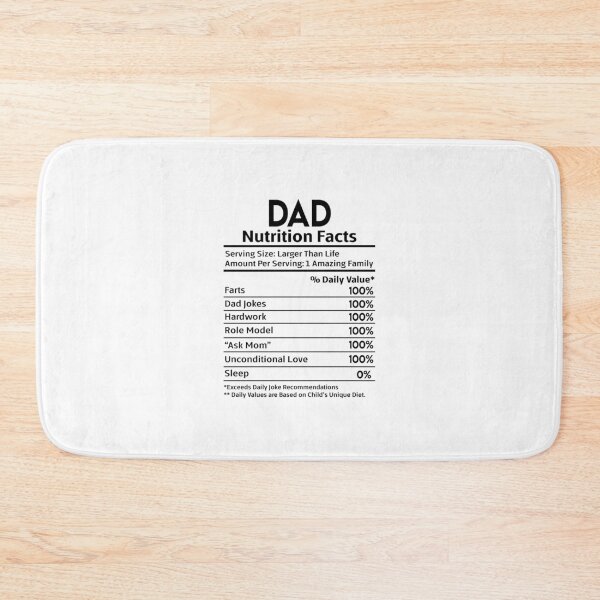 Item preview, Dad Nutritional Facts designed and sold by nookmerch97.