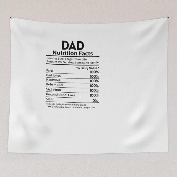 Item preview, Dad Nutritional Facts designed and sold by nookmerch97.