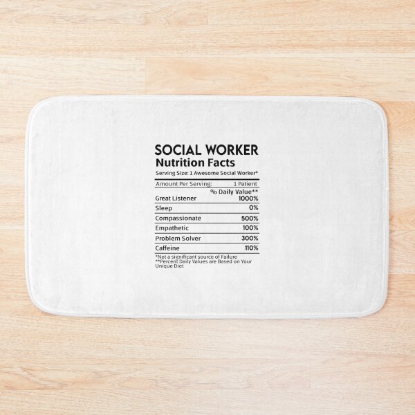 Item preview, Social Workers Nutrition Facts designed and sold by NookMerch97 .