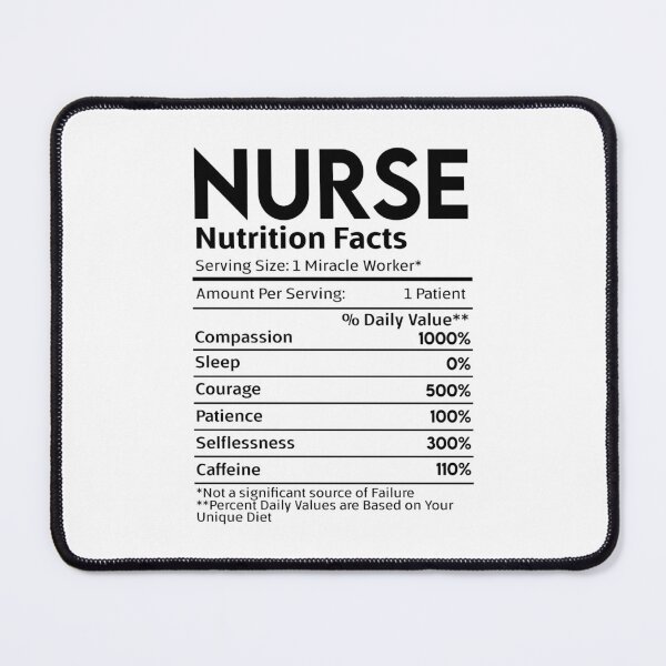 Item preview, Nurse Nutrition Facts designed and sold by nookmerch97.