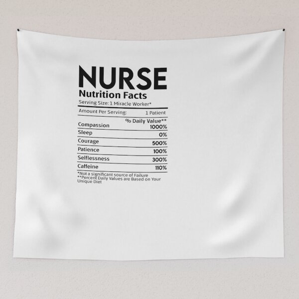 Item preview, Nurse Nutrition Facts designed and sold by nookmerch97.