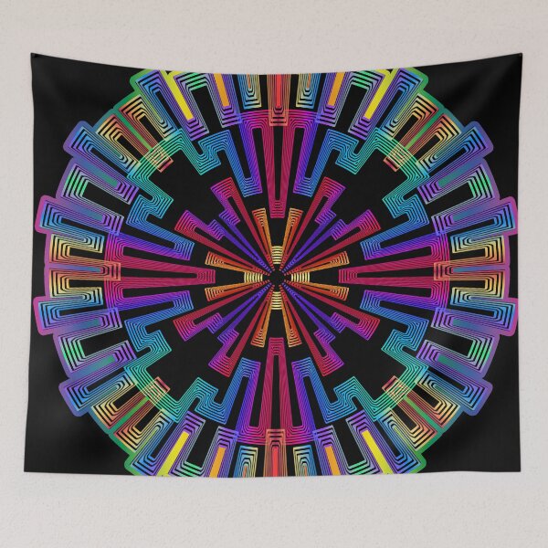 Item preview, abstract rainbow circle design designed and sold by chambergambit.