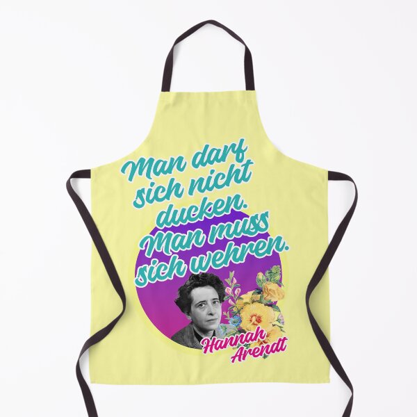 Item preview, You must not duck, you must defend yourself, Hannah Arendt quote designed and sold by Mauswohn.