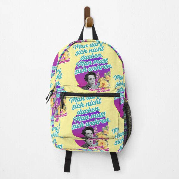 Item preview, You must not duck, you must defend yourself, Hannah Arendt quote designed and sold by Mauswohn.
