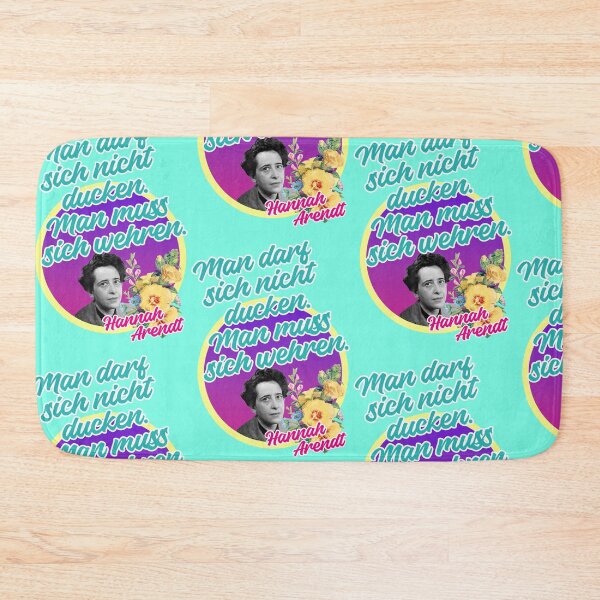 Item preview, You must not duck, you must defend yourself, Hannah Arendt quote designed and sold by Mauswohn.
